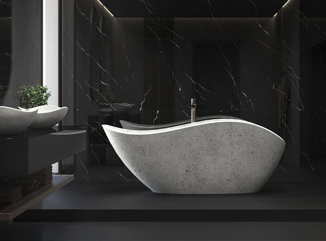 Why opt for porcelain tiles with a marble aesthetic?